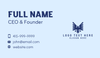 Blue Eagle Crest Business Card Preview