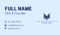 Blue Eagle Crest Business Card Image Preview