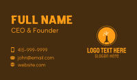 Orange Beer Bottle  Business Card Image Preview