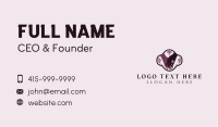 Floral Hand Spa Business Card Image Preview