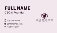 Floral Hand Spa Business Card Design