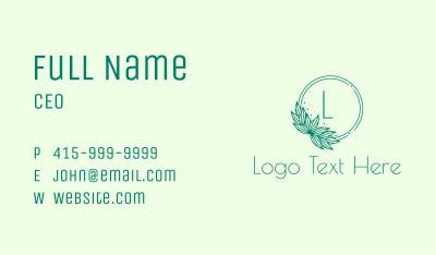 Garden Leaves Creation  Business Card