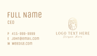 Golden Elegant Woman Business Card Image Preview