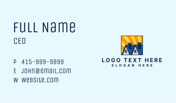 House Realtor Roofing Business Card Design Image Preview
