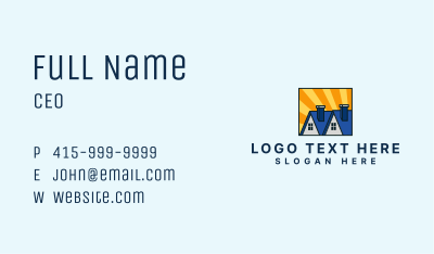 House Realtor Roofing Business Card Image Preview