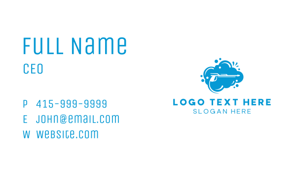Pressure Washing Cleaning Bubbles Business Card Design Image Preview
