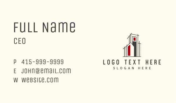 Architecture Apartment Realty Business Card Design Image Preview