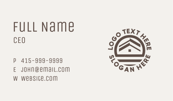 Brown Home Realtor Business Card Design Image Preview