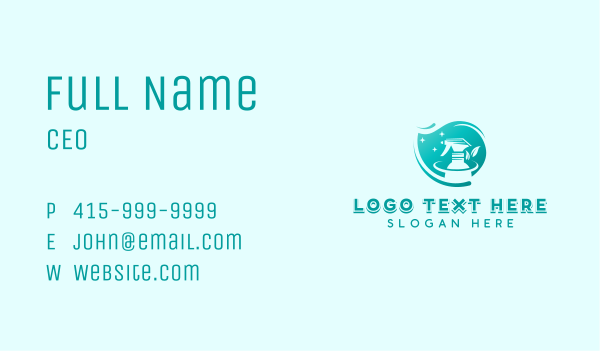 Disinfectant Cleaning Sprayer  Business Card Design Image Preview