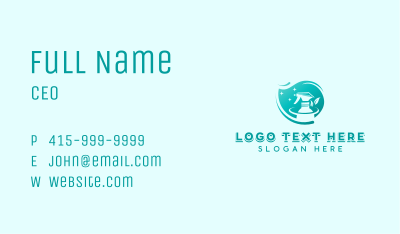 Disinfectant Cleaning Sprayer  Business Card Image Preview
