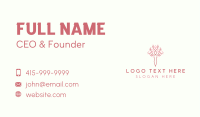 Tree Woman Nature Business Card Design