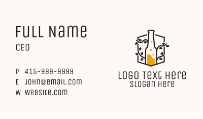 Vine Organic Liquor Business Card Image Preview