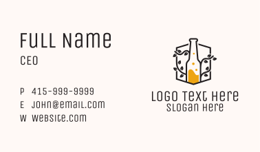 Vine Organic Liquor Business Card