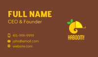 Chameleon Lemon Fruit  Business Card Image Preview