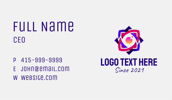 Colorful Mystic Eye  Business Card Design Image Preview