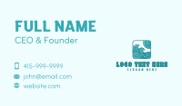 Ocean Wave Surfing Business Card Image Preview