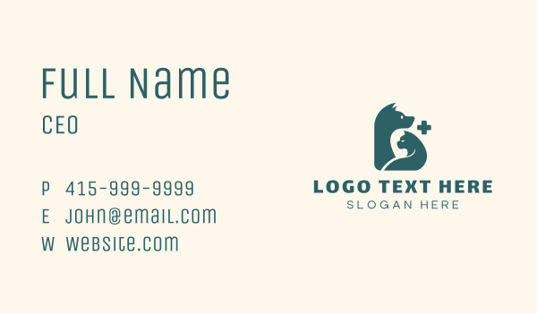 Animal Pet Care Clinic Business Card Design Image Preview