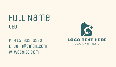 Animal Pet Care Clinic Business Card Image Preview