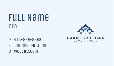 Roofing Residential Property Business Card Image Preview