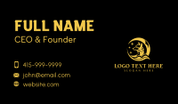 Crescent Moon Wolf Business Card Preview