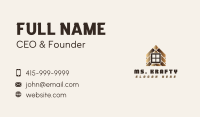 Wooden Tile House Business Card Image Preview