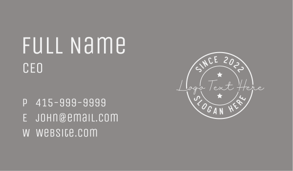 Signature Apparel Badge Business Card Design Image Preview