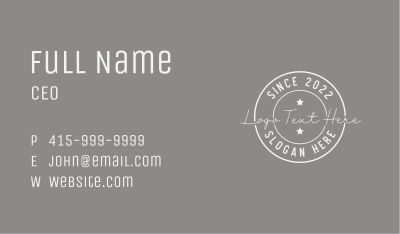 Signature Apparel Badge Business Card Image Preview