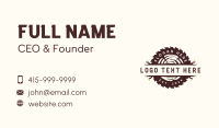 Saw Lumber Wood Business Card Image Preview