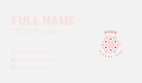Heart Knitting Needle Business Card Image Preview