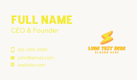 Power Lightning Electricity Business Card Design