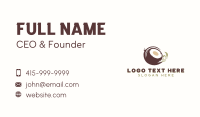 Organic Coconut Tropical Business Card Design