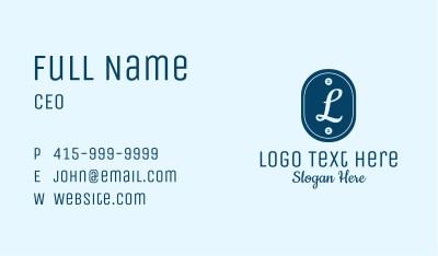 Shirt Button Lettermark  Business Card Image Preview