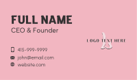 Beauty Business Lettermark Business Card Design