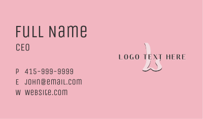 Beauty Business Lettermark Business Card Image Preview
