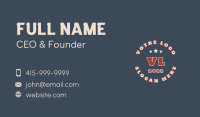 Star Player Lettermark Business Card Image Preview