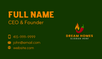 Spicy Chili Flame Business Card Image Preview