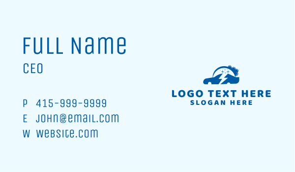 Express Car Washing Business Card Design Image Preview