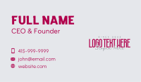 Creative Overlap Wordmark Business Card Image Preview