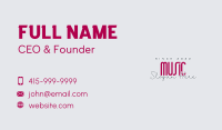 Creative Overlap Wordmark Business Card Image Preview