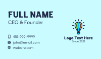 Multicolor Balloon Bulb Business Card Image Preview