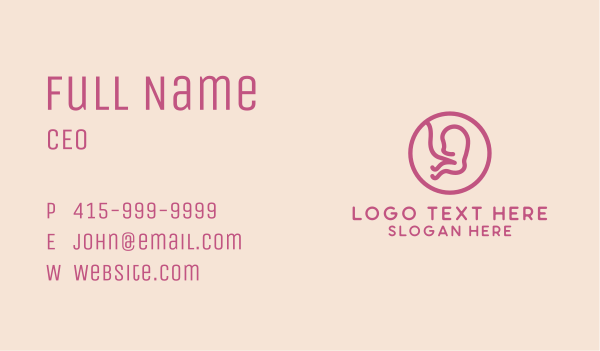 Pediatric Baby Clinic Business Card Design Image Preview