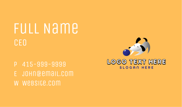 Pet Dog Play Business Card Design Image Preview