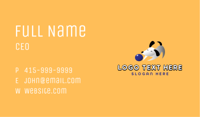 Pet Dog Play Business Card Image Preview