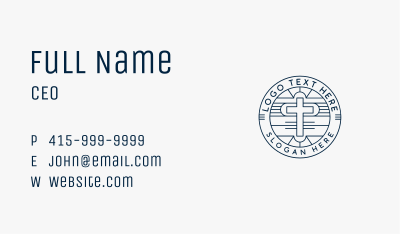 Christian Fellowship Cross Business Card Image Preview