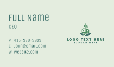 Natural Home Landscaping Business Card Image Preview