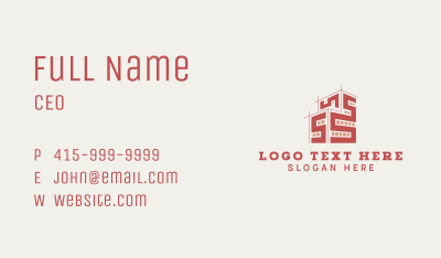 Geometric Building Structure Business Card Image Preview