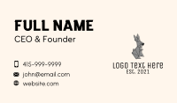 Geometric Pet Bunny  Business Card Image Preview