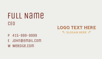 Modern Business Wordmark Business Card Image Preview