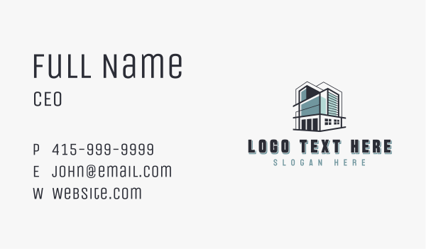 Real Estate Architecture Business Card Design Image Preview