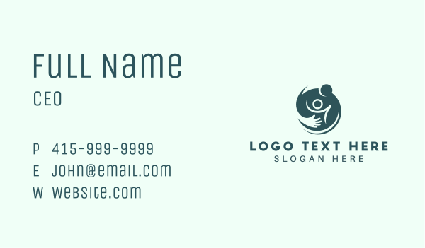 People Care Hand Business Card Design Image Preview